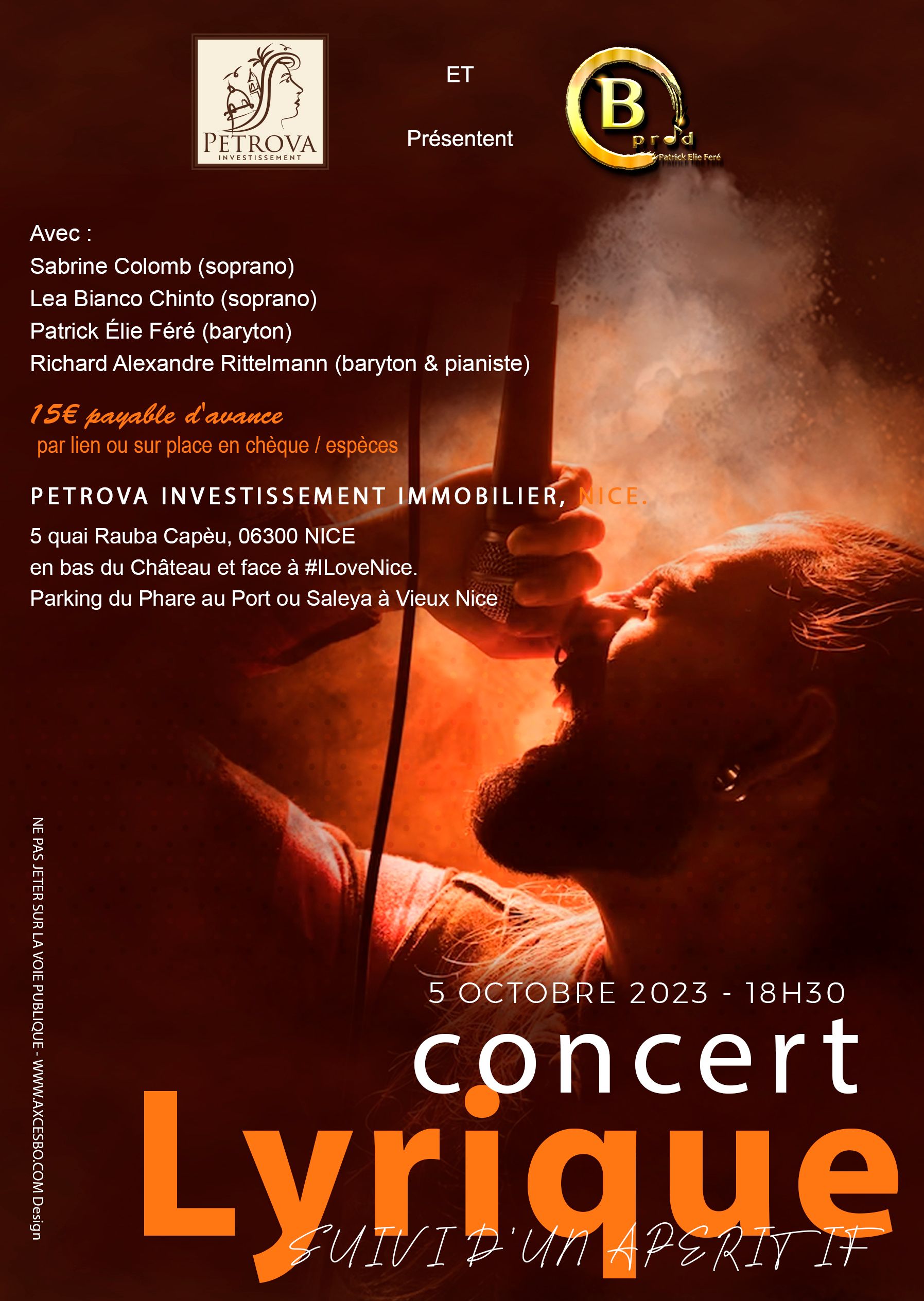 Affiche de concert Bohème Production